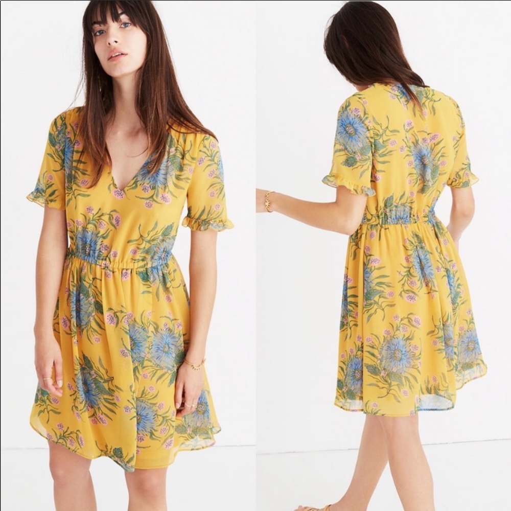 Madewell casual floral mini dress